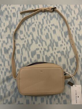 Ela for Jilly Box Beige Leather Crossbody/Belted Bag